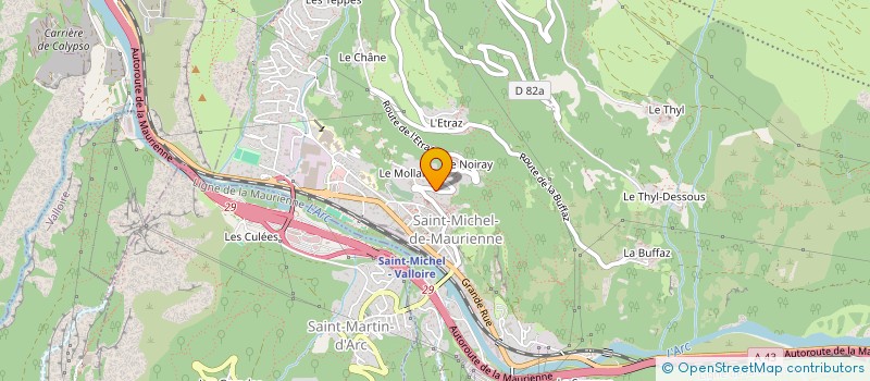 localisation de l'entreprise GF MONTAGE ET SERVICES à SAINT-MICHEL-DE-MAURIENNE