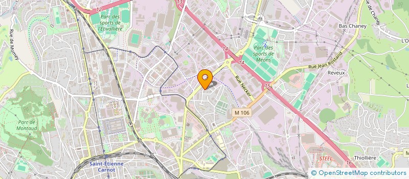 localisation de l'entreprise GF NETTOYAGE  SAINT-ETIENNE