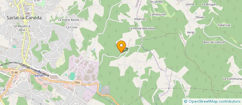 localisation de l'entreprise GF OPTIQUE à SARLAT-LA-CANEDA