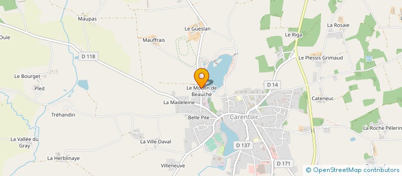 localisation de l'entreprise GF PALETTE  CARENTOIR