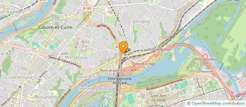 localisation de l'entreprise GF PARTICIPATION à CALUIRE-ET-CUIRE