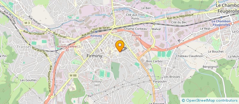 localisation de l'entreprise GF PLOMBERIE à FIRMINY