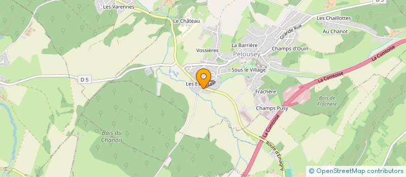 localisation de l'entreprise GF RAMONAGE  PELOUSEY