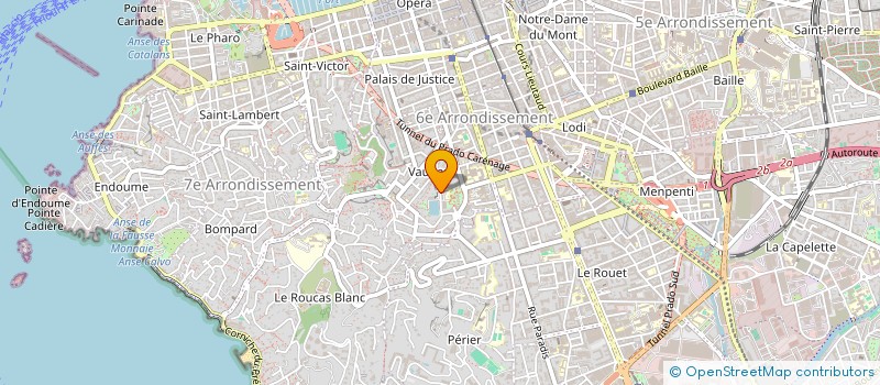 localisation de l'entreprise GF.SAPET  MARSEILLE 6EME