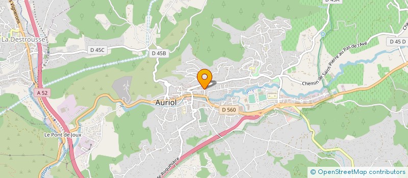 localisation de l'entreprise GF TAXI  AURIOL