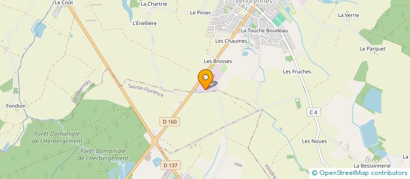 localisation de l'entreprise GF TRANSPORTS  VENDRENNES