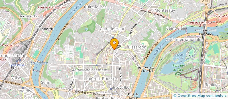 localisation de l'entreprise GF VICHY  CALUIRE-ET-CUIRE