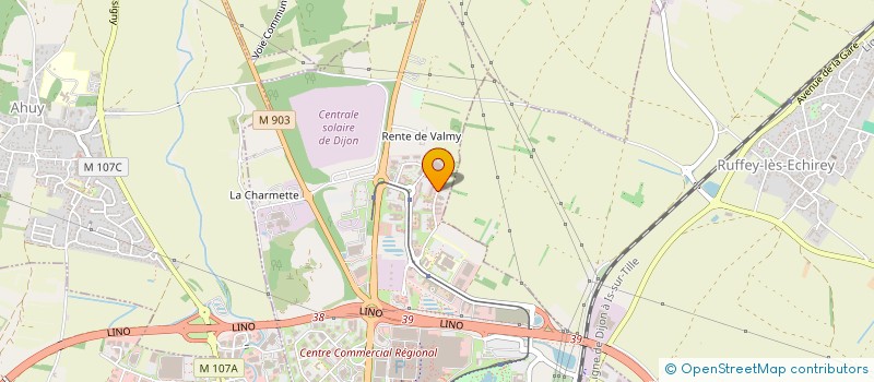 localisation de l'entreprise GF VITICOLE ST VINCENT CLOS DE CITEAUX  HAUTEVILLE-LES-DIJON