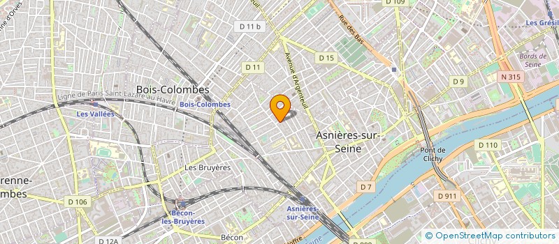 localisation de l'entreprise GF1 DISTRIBUTION à ASNIERES-SUR-SEINE