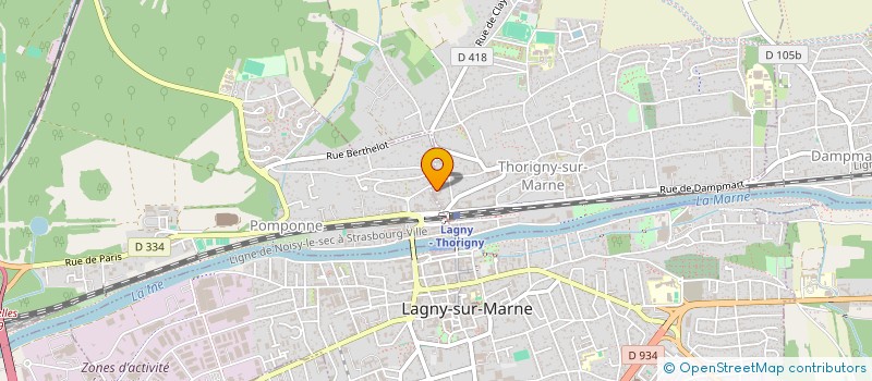 localisation de l'entreprise GF1TP OPTIC  POMPONNE