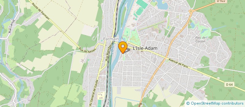 localisation de l'entreprise GF95V2  L'ISLE-ADAM