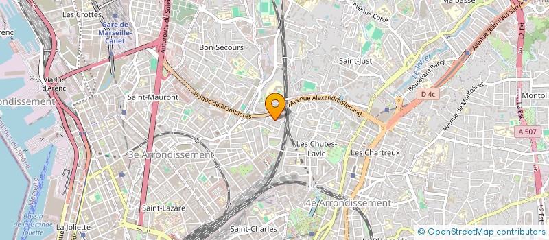 localisation de l'entreprise GFA à MARSEILLE