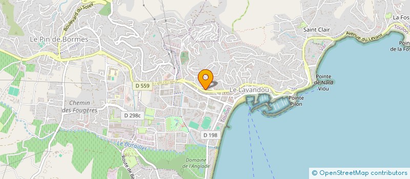 localisation de l'entreprise GFA à LE LAVANDOU