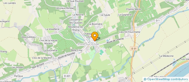 localisation de l'entreprise GFA 4G2L  POCE-SUR-CISSE