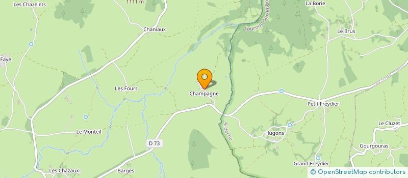 localisation de l'entreprise GFA 73 43  LES VASTRES