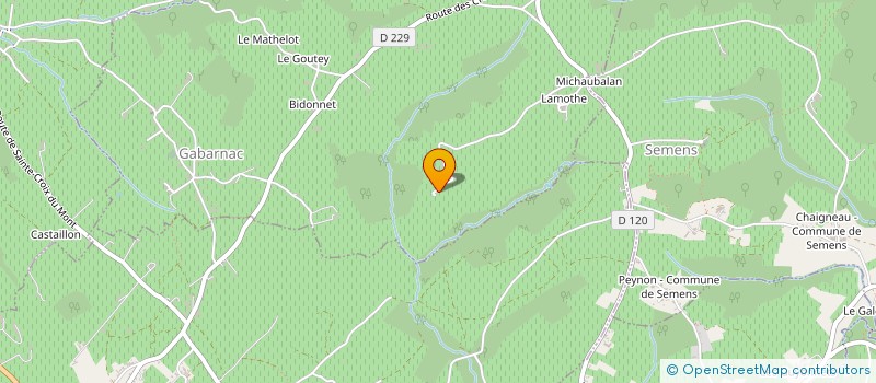 localisation de l'entreprise GFA A CHATHO  GABARNAC