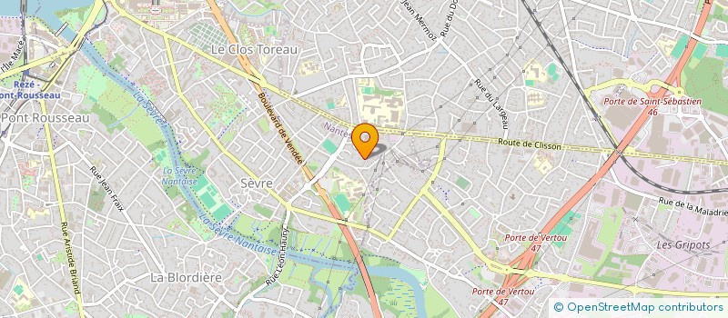 localisation de l'entreprise GFA A.D. VIGNOBLES  NANTES