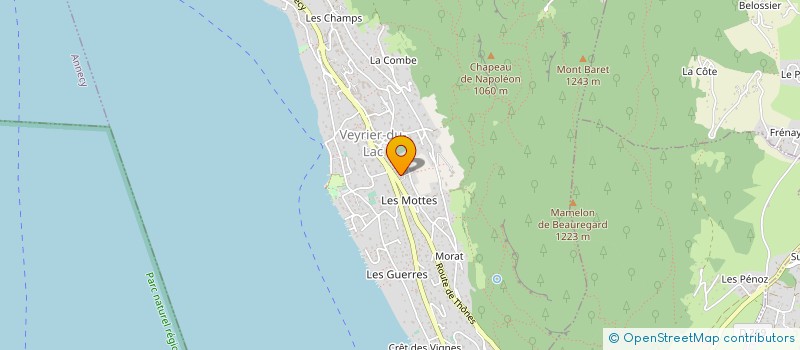 localisation de l'entreprise GFA A'NOUSTE  VEYRIER-DU-LAC