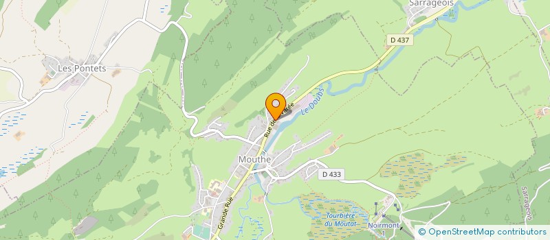 localisation de l'entreprise GFA A TEIGNE  MOUTHE