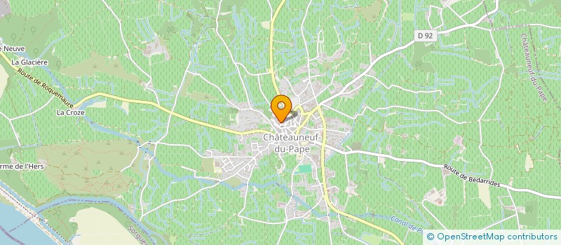 localisation de l'entreprise GFA ABEILLE FABRE  CHATEAUNEUF-DU-PAPE