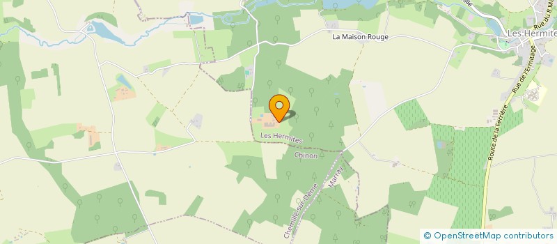 localisation de l'entreprise GFA ADN  LES HERMITES