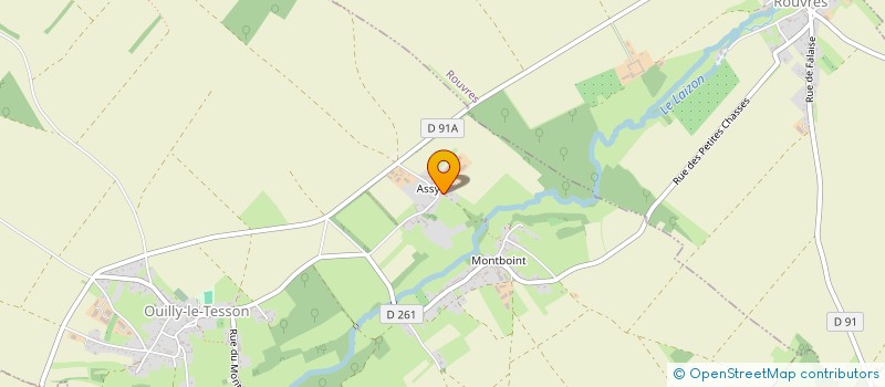 localisation de l'entreprise GFA AGH  OUILLY-LE-TESSON