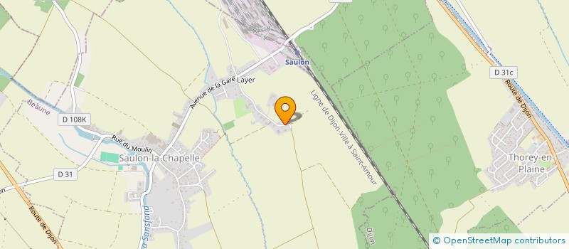 localisation de l'entreprise GFA ALLEXANT  SAULON-LA-CHAPELLE