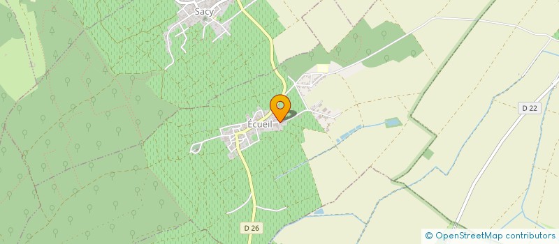 localisation de l'entreprise GFA ALLOUCHERY-COURLEUX C ET B  ECUEIL