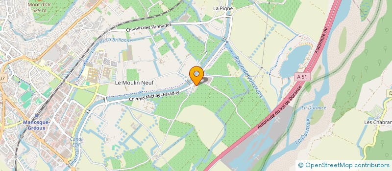 localisation de l'entreprise GFA ALP à MANOSQUE