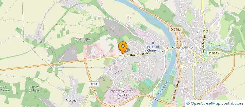 localisation de l'entreprise GFA ANGELE  CHAUVIGNY