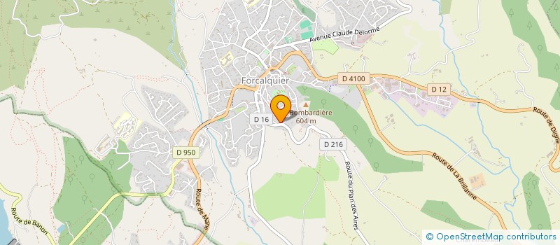 localisation de l'entreprise GFA ANTHELIO à FORCALQUIER