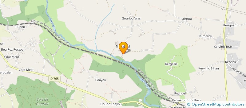 localisation de l'entreprise GFA AR GWEN TROGAEN  BANNALEC