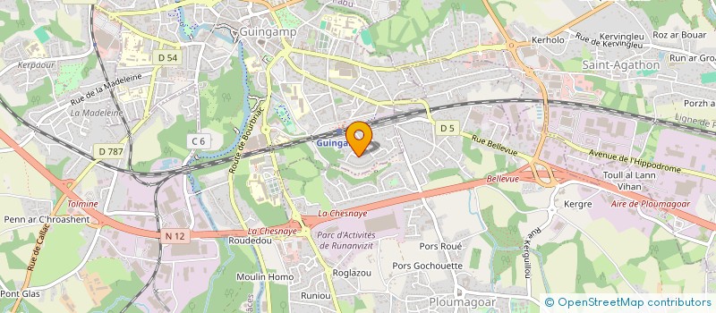 localisation de l'entreprise GFA AR VREUDEUR BRIAND  PABU