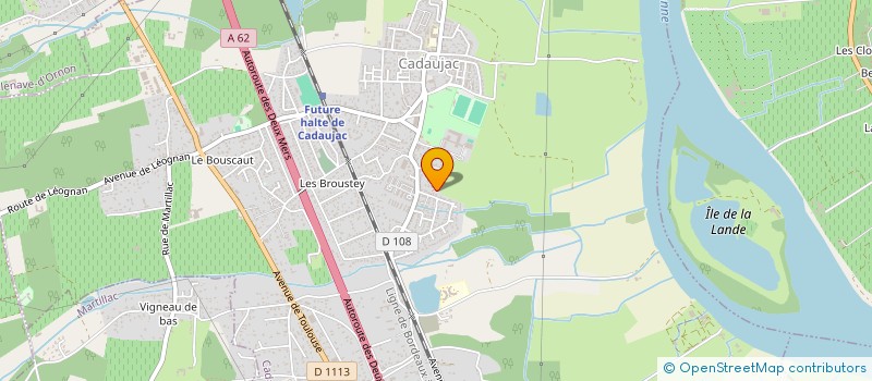 localisation de l'entreprise GFA ARIA  CADAUJAC