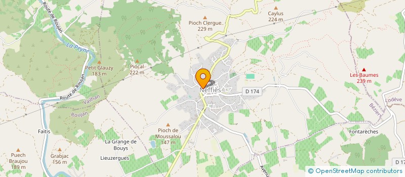 localisation de l'entreprise GFA ASTRUC  NEFFIES