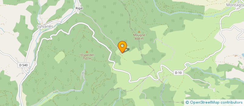 localisation de l'entreprise GFA AU COTE DE L'ABBAYE  SYLVANES