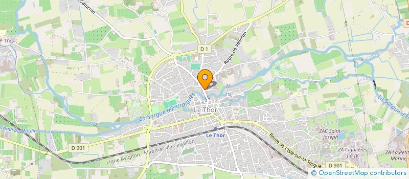 localisation de l'entreprise GFA AUBE COURBE  LE THOR