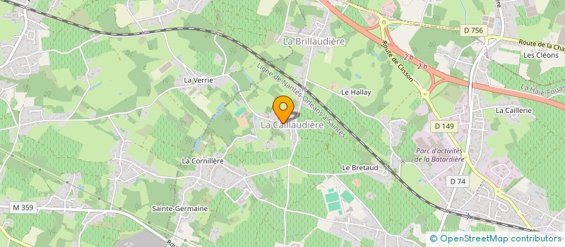 localisation de l'entreprise GFA AUDRAIN  LA HAIE-FOUASSIERE