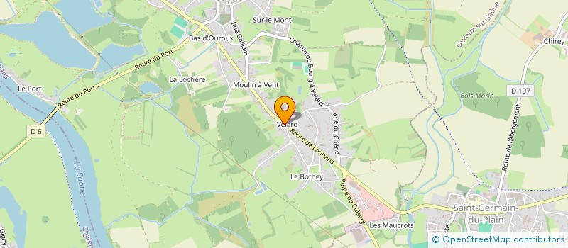 localisation de l'entreprise GFA AUGUSTE GUERIN à SAINT-GERMAIN-DU-PLAIN