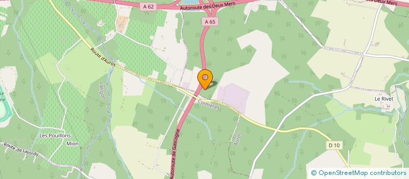 localisation de l'entreprise GFA AUX GUERINS  AILLAS