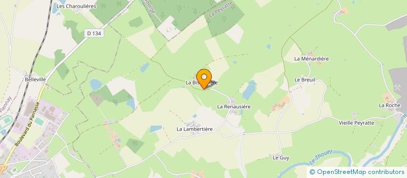 localisation de l'entreprise GFA AYRAULT  LA PEYRATTE