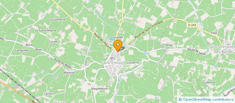 localisation de l'entreprise GFA BACHUS 33  SAINT-ETIENNE-DE-LISSE