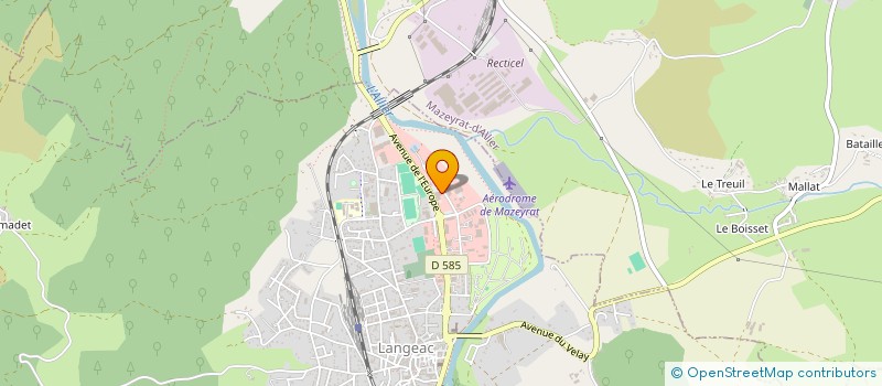 localisation de l'entreprise GFA BANNIERE  CHASTEL