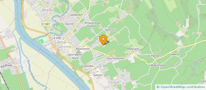 localisation de l'entreprise GFA BARBIER CASSAIGNE  LOUPIAC