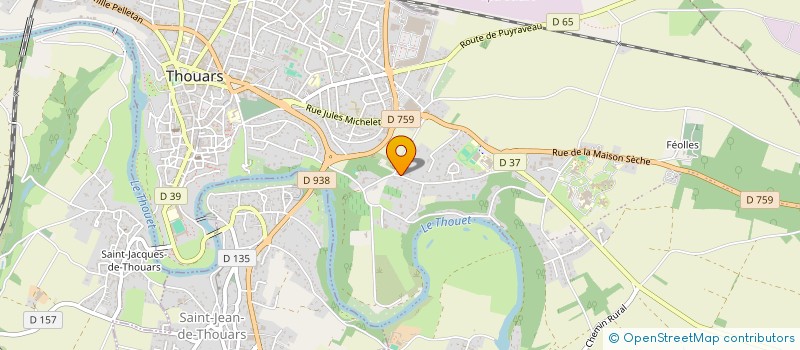 localisation de l'entreprise GFA BARIET - MARTINEAU  THOUARS