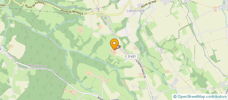 localisation de l'entreprise GFA BARRAQUES  SAINT-VINCENT