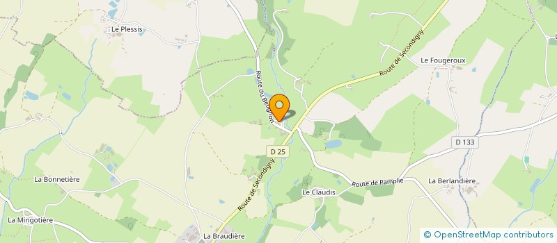 localisation de l'entreprise GFA BATI-LAIT  BEUGNON-THIREUIL