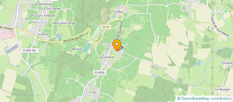 localisation de l'entreprise GFA BAUDRAS-LE BREUIL.  MONTBELLET