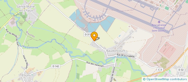 localisation de l'entreprise GFA BAYET  LUXEUIL-LES-BAINS