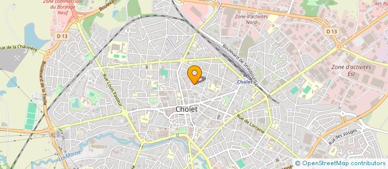 localisation de l'entreprise GFA BAZIN à CHOLET